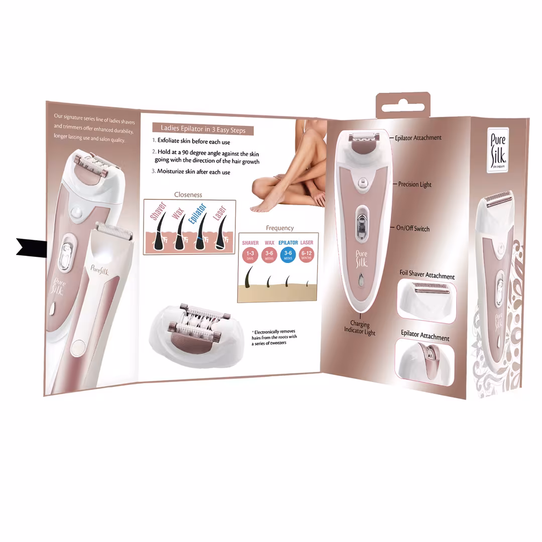 Pure Silk  3-in-1 Epilator & Shaver