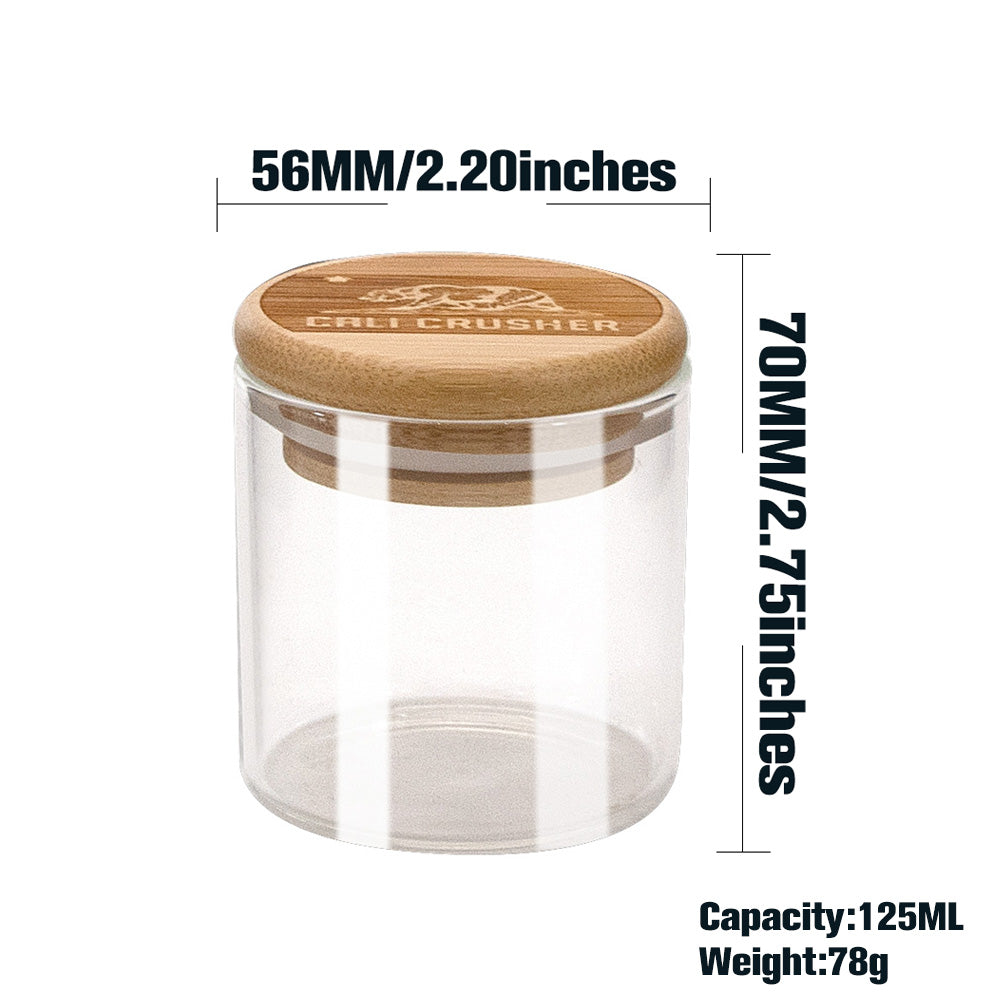 Bamboo Lid Marijuana Stash Jar
