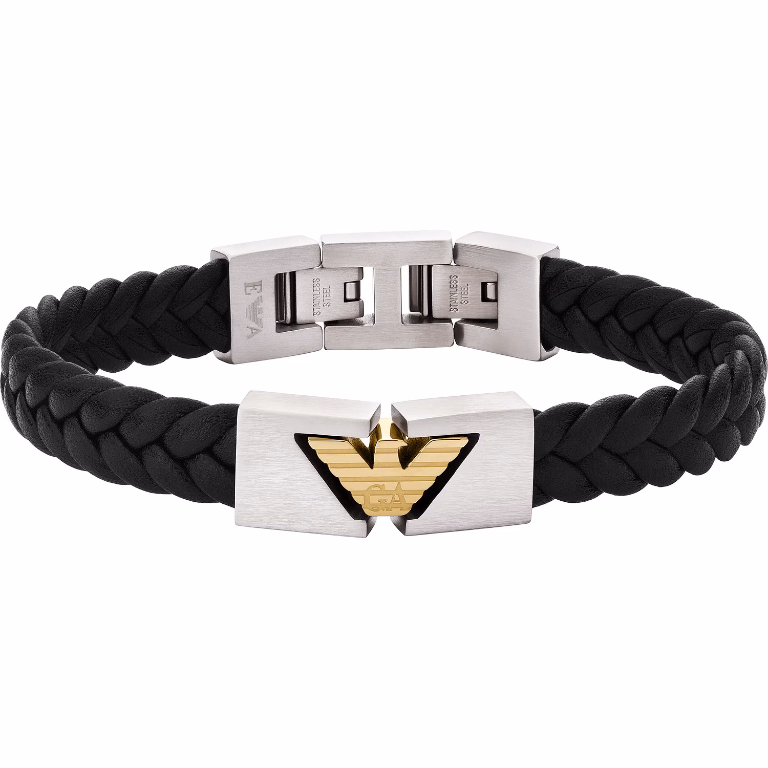 Armband Leder, Edelstahl