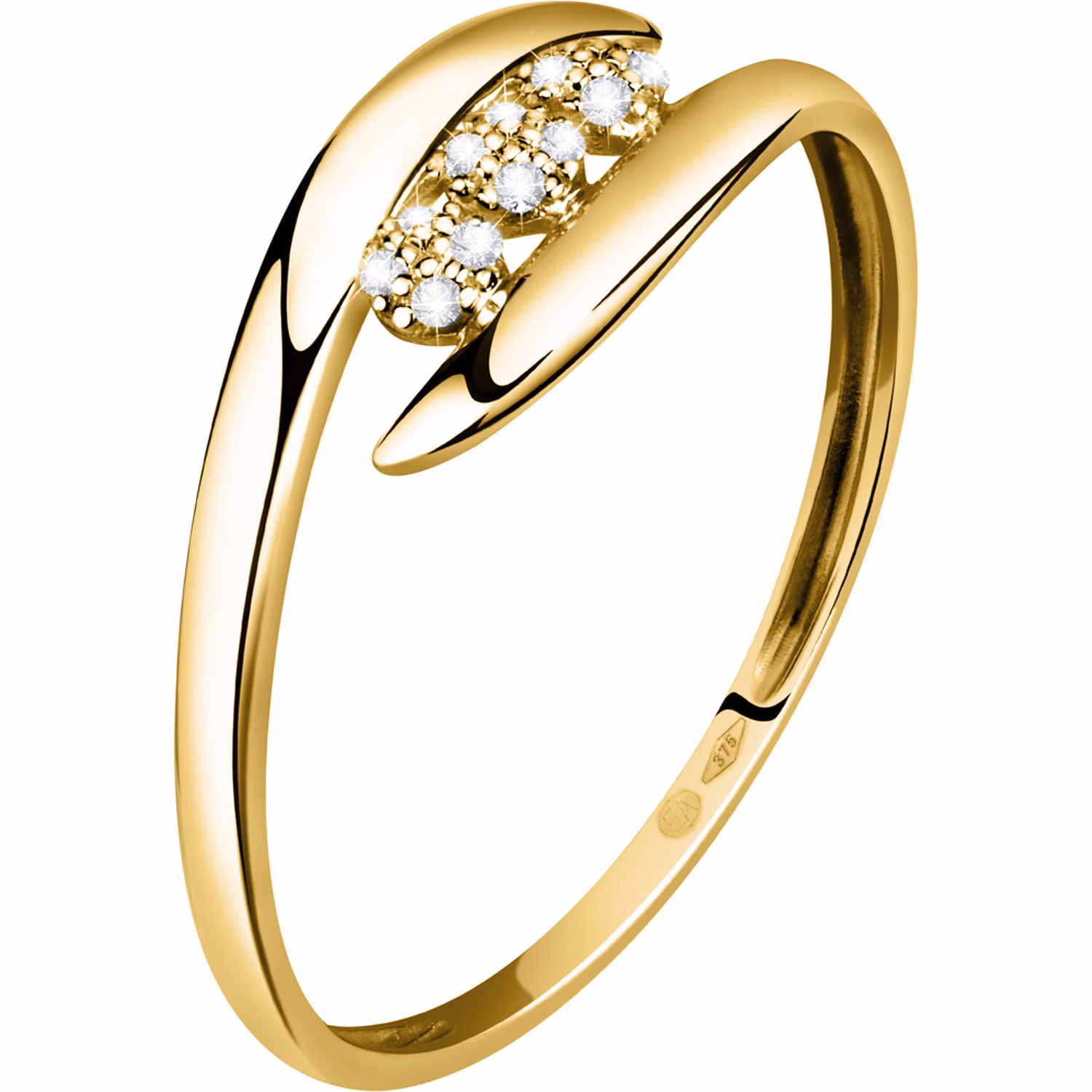 Damenring 375er Gelbgold