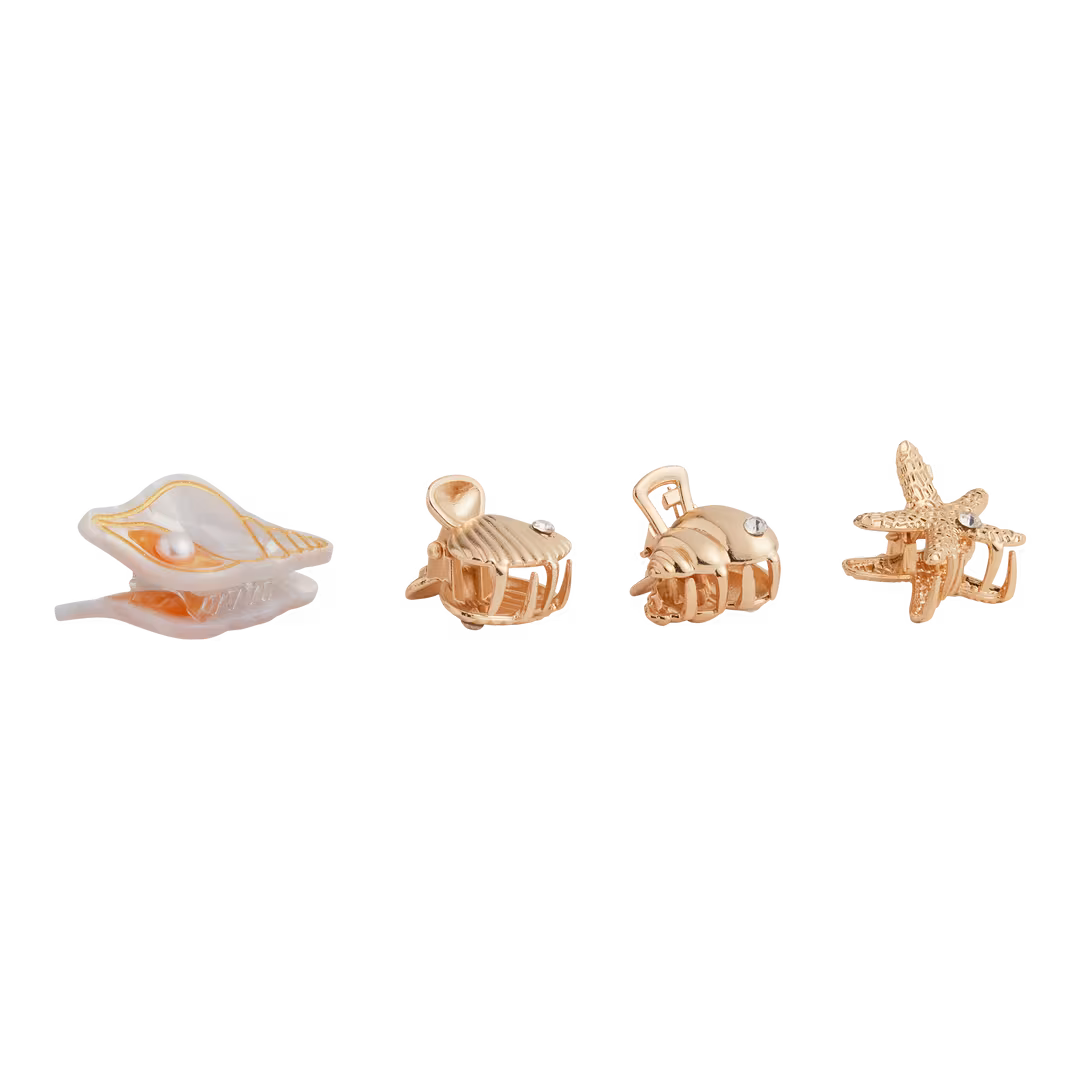 Product-obsessed  Mini Shell Claw Clip Set