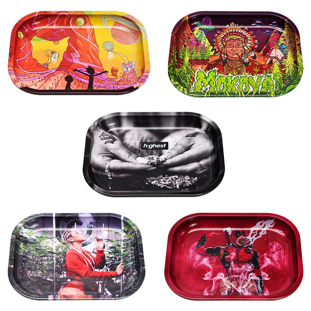 Cartoon Pattern Printing Cigarette Rolling Tray