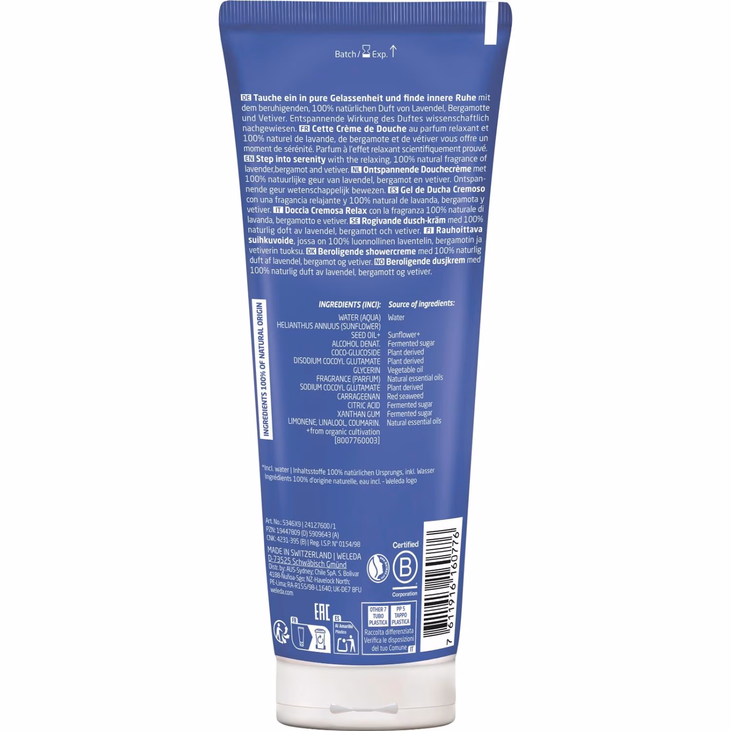 Relax Shower Cream Lavendel