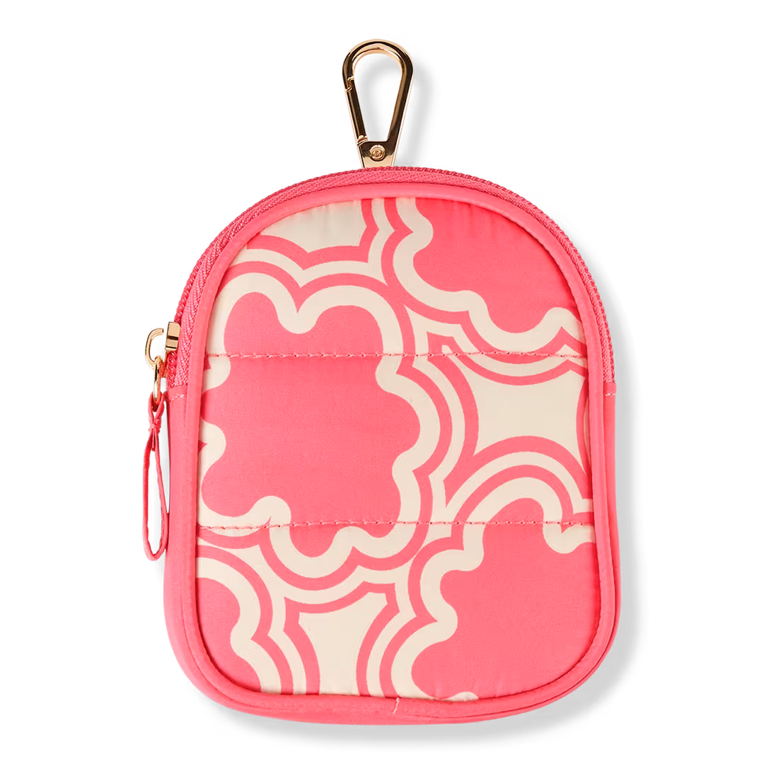 Tartan + Twine  Floral Pink Water Bottle Pouch With Key Chain