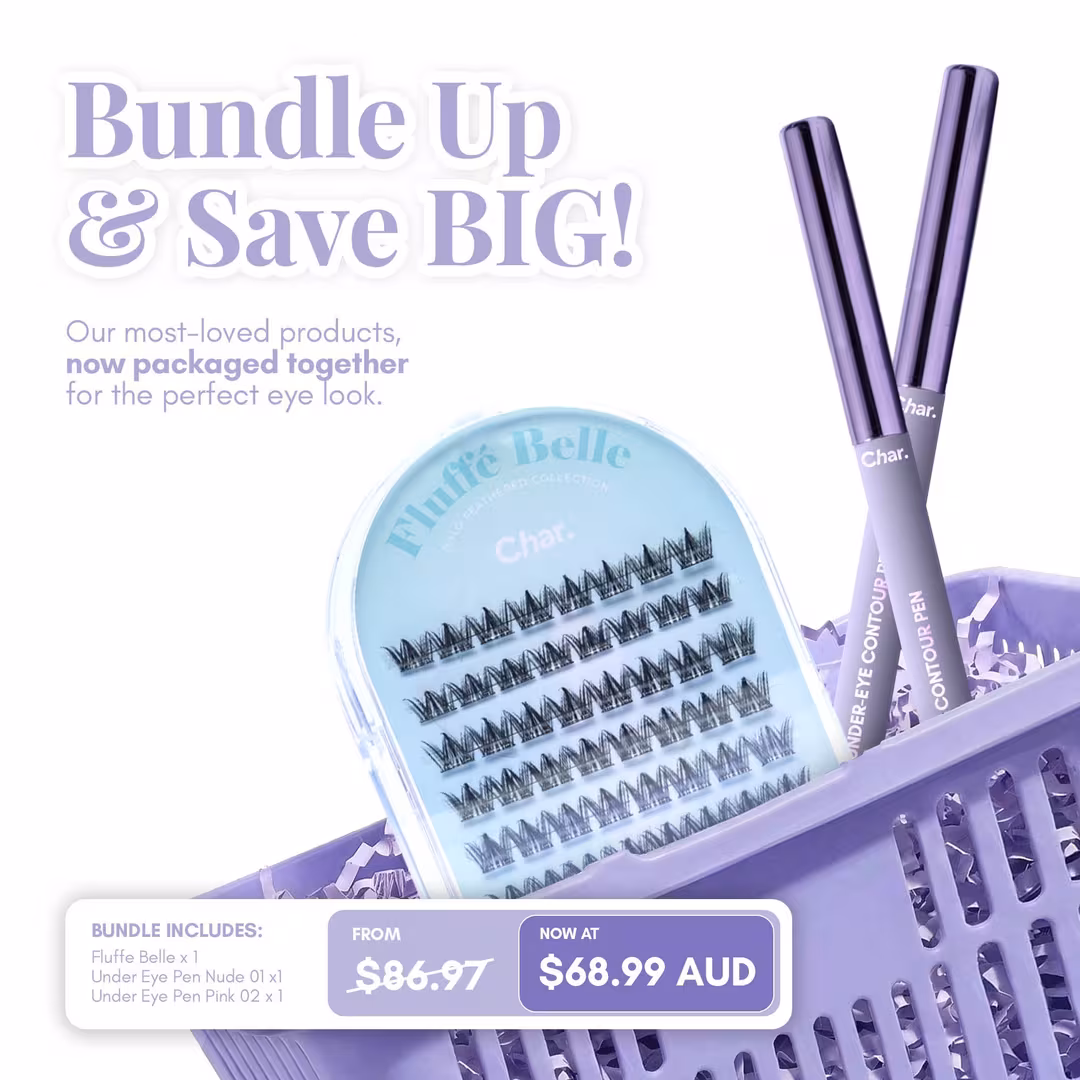 Char Cosmetics  Duo Definition Set – Under Eye Contour Pen + Fluffe Belle Lash