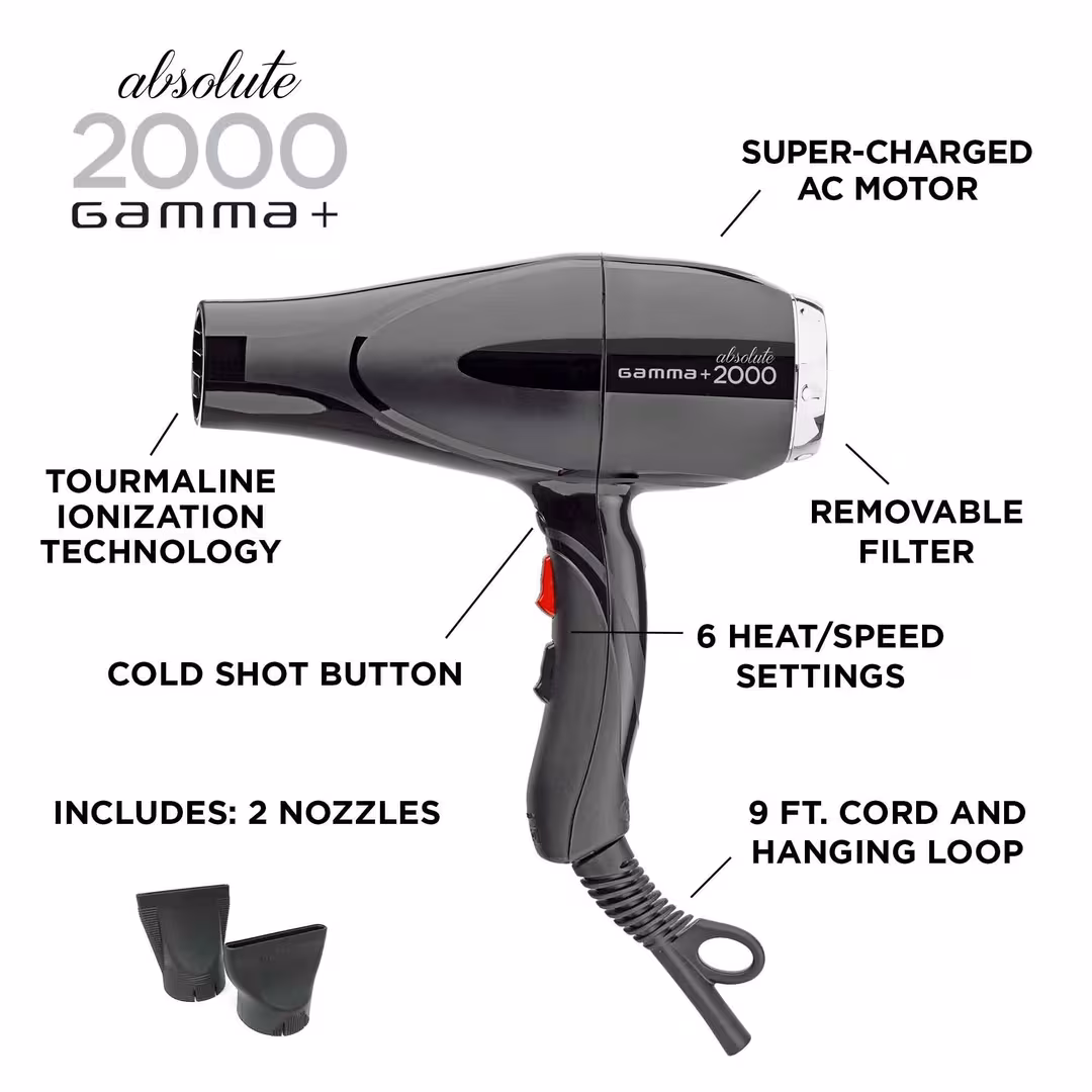 GAMMA+  Absolute 2000 Professional Hair Dryer