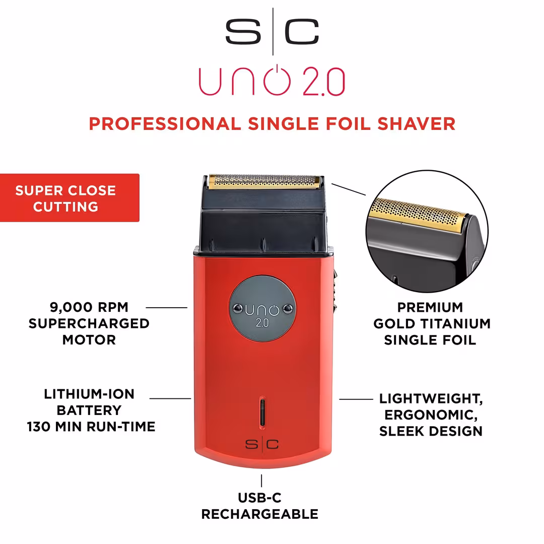 Stylecraft  Uno 2.0 Mini-Sized Cordless Single Foil Shaver