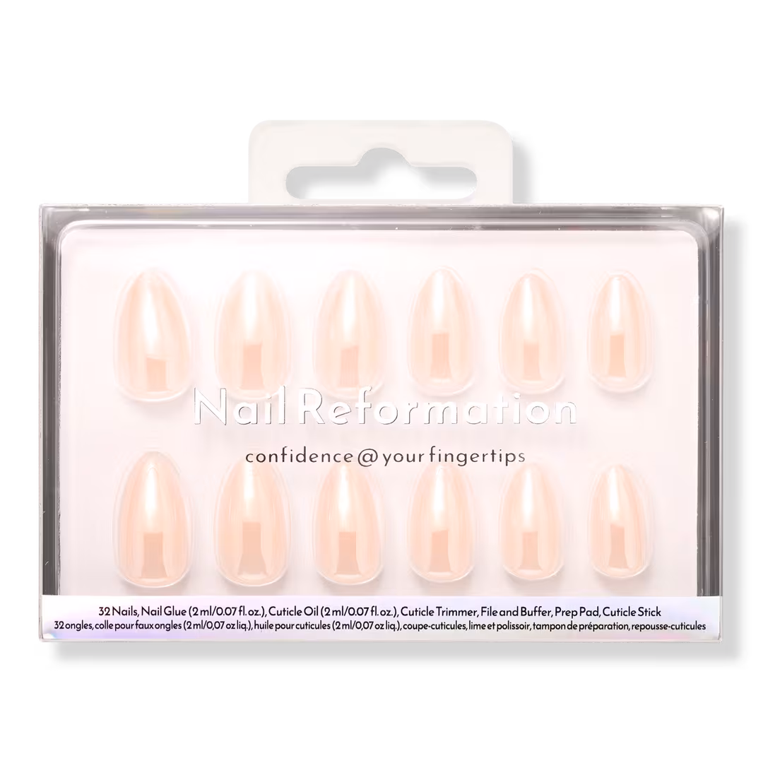 Nail Reformation  Pearl Chrome Press On Nails