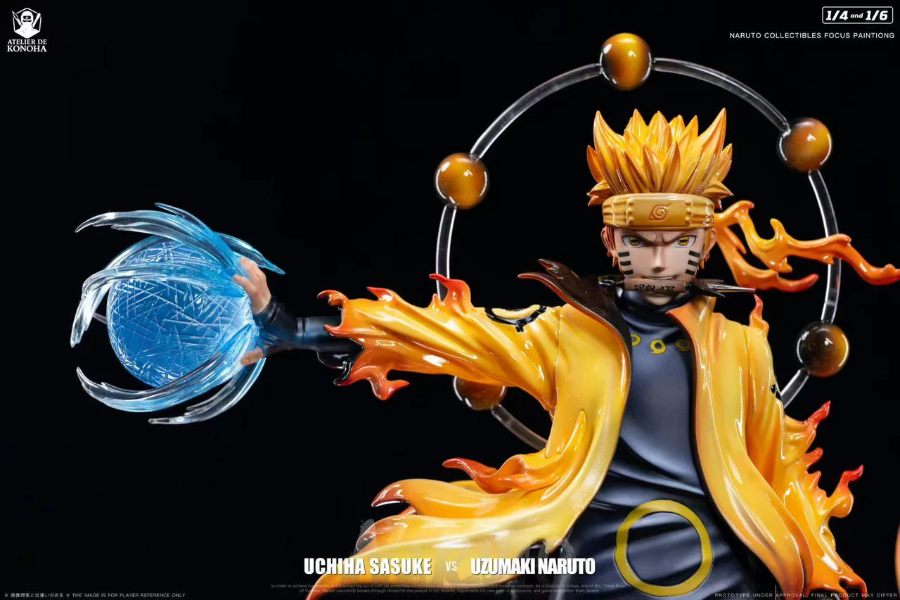 Naruto - Naruto & Sasuke | 1:6/1:4 Resin Statue | by Atelier de Konoha Studio