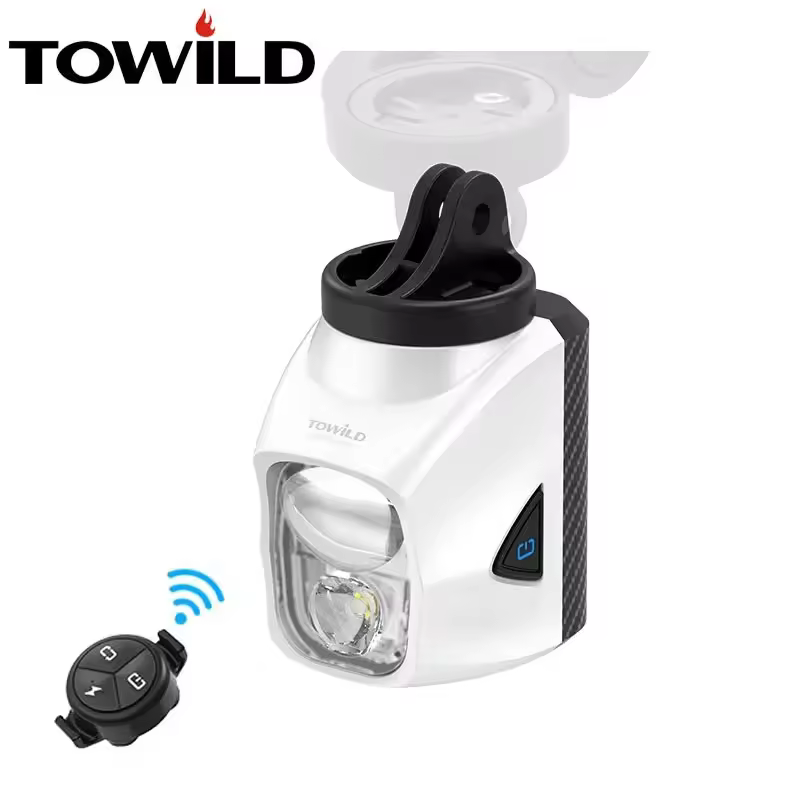 Towild DL1700 Under Mounted Bicycle Lights 4000mAh Battery Charging Discharging Bike Front Lights with Wireless Remote Control