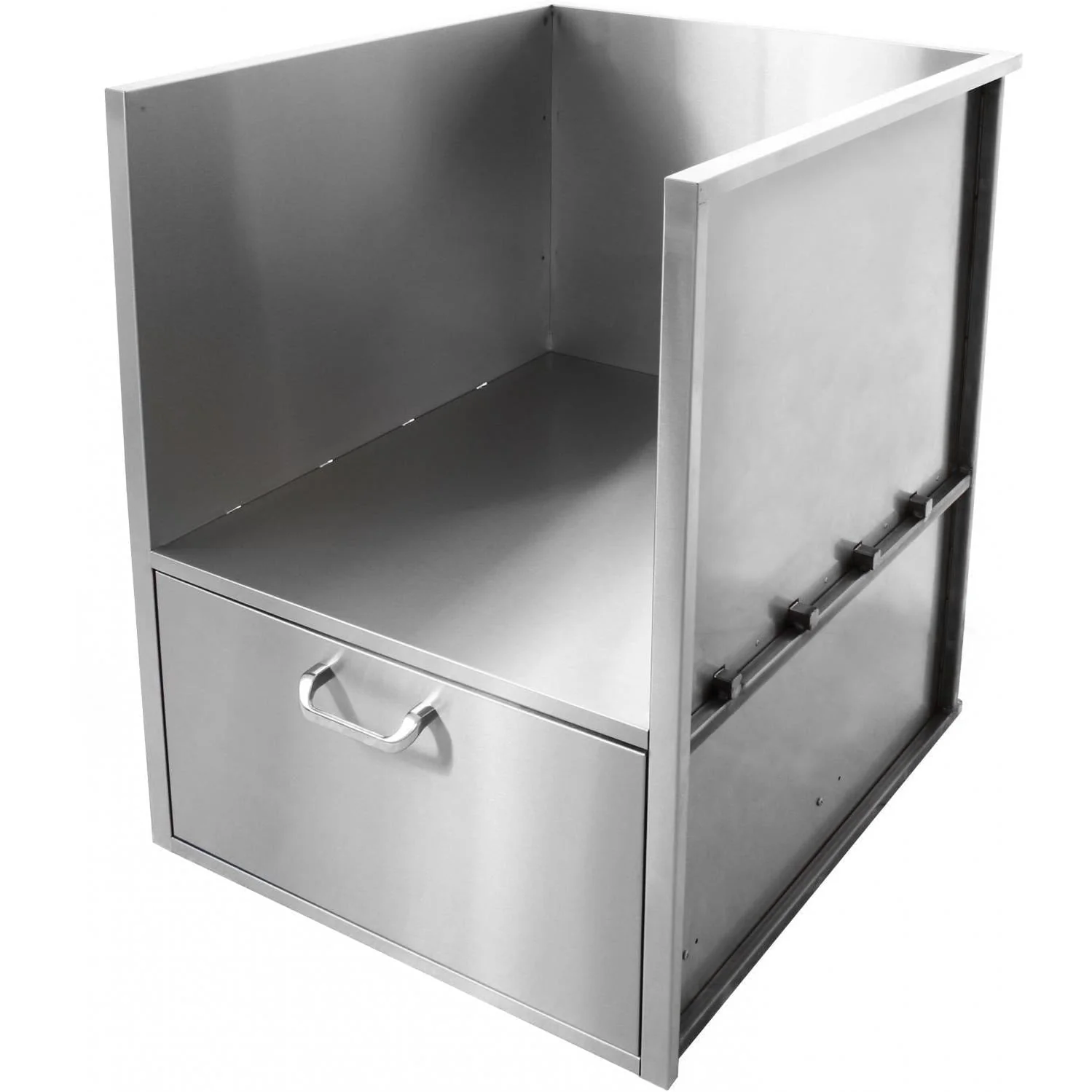 BBQGuys Signature Built In Universal Kamado Sleeve With Drawer - BBQ-KMSLV-20