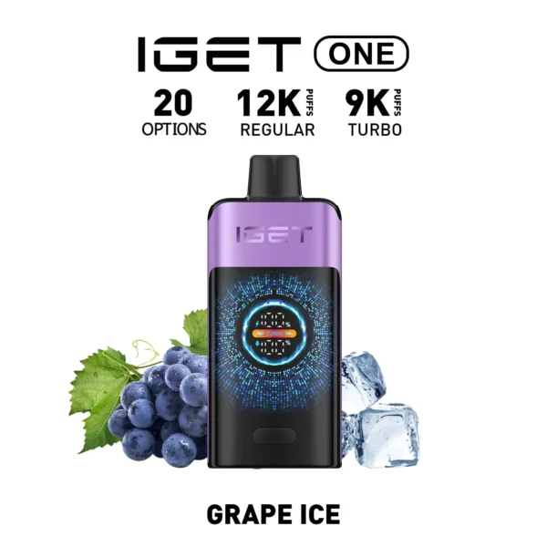 IGET ONE Vape 12000 Puffs Grape Ice