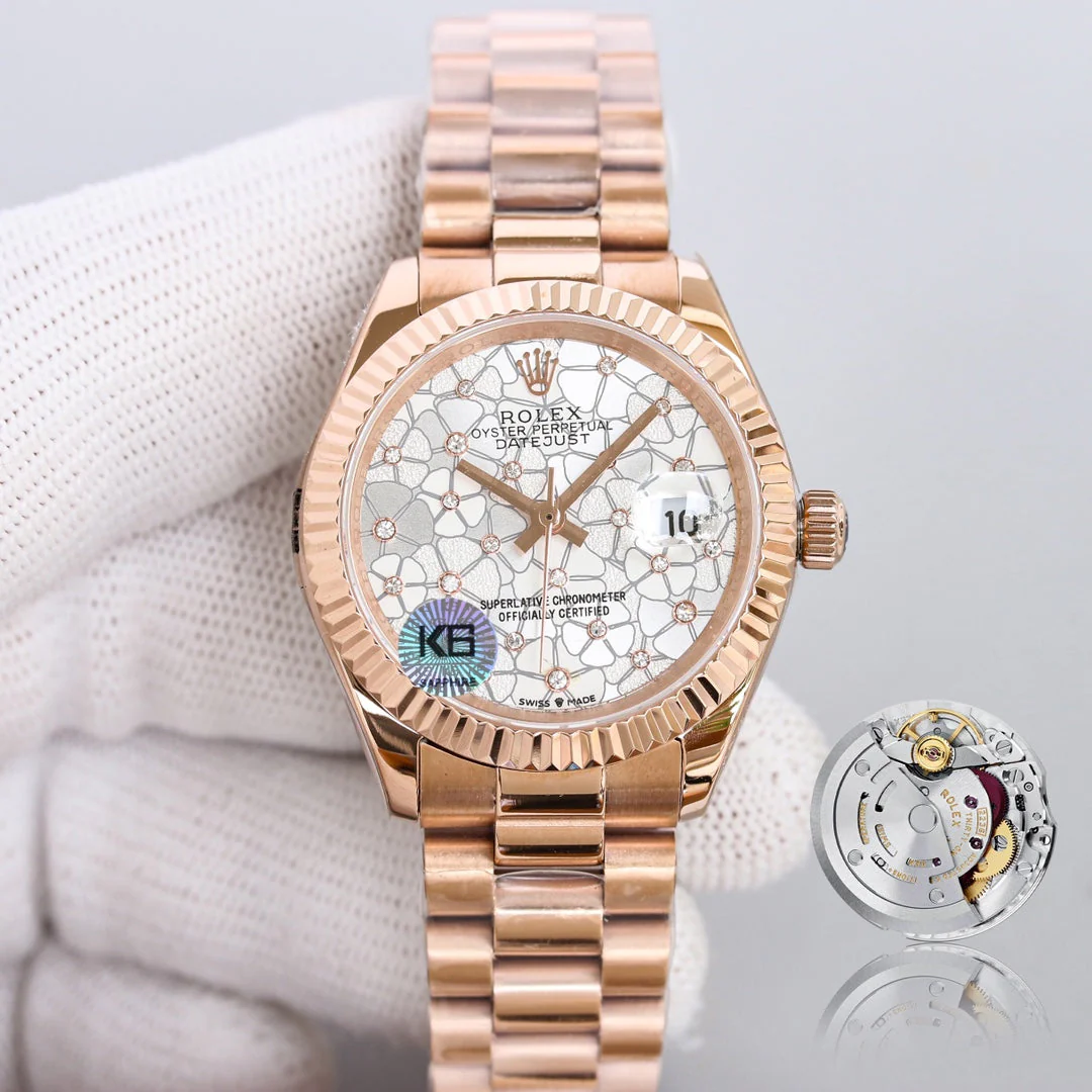 Rolex Watch DATEJUST 31 PINK GOLDGREY DIAL Watch