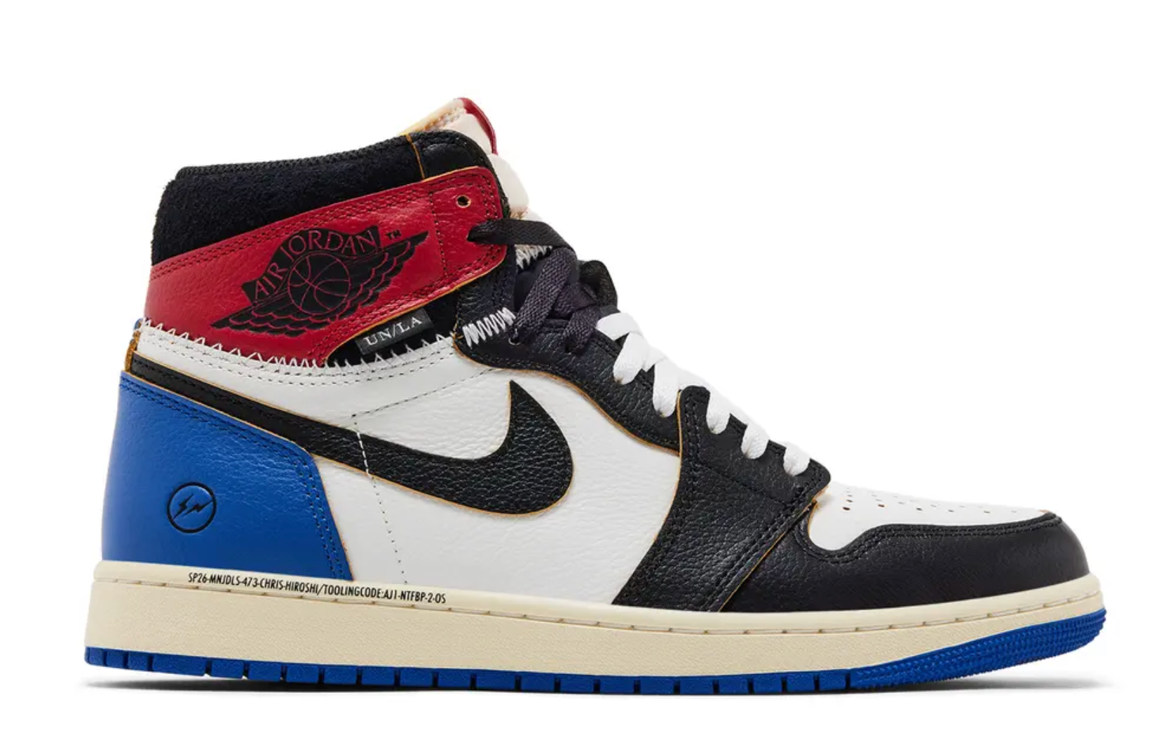 Jordan 1 x Fragment Design x Union LA Retro High OG Varsity Red - beetsneakers