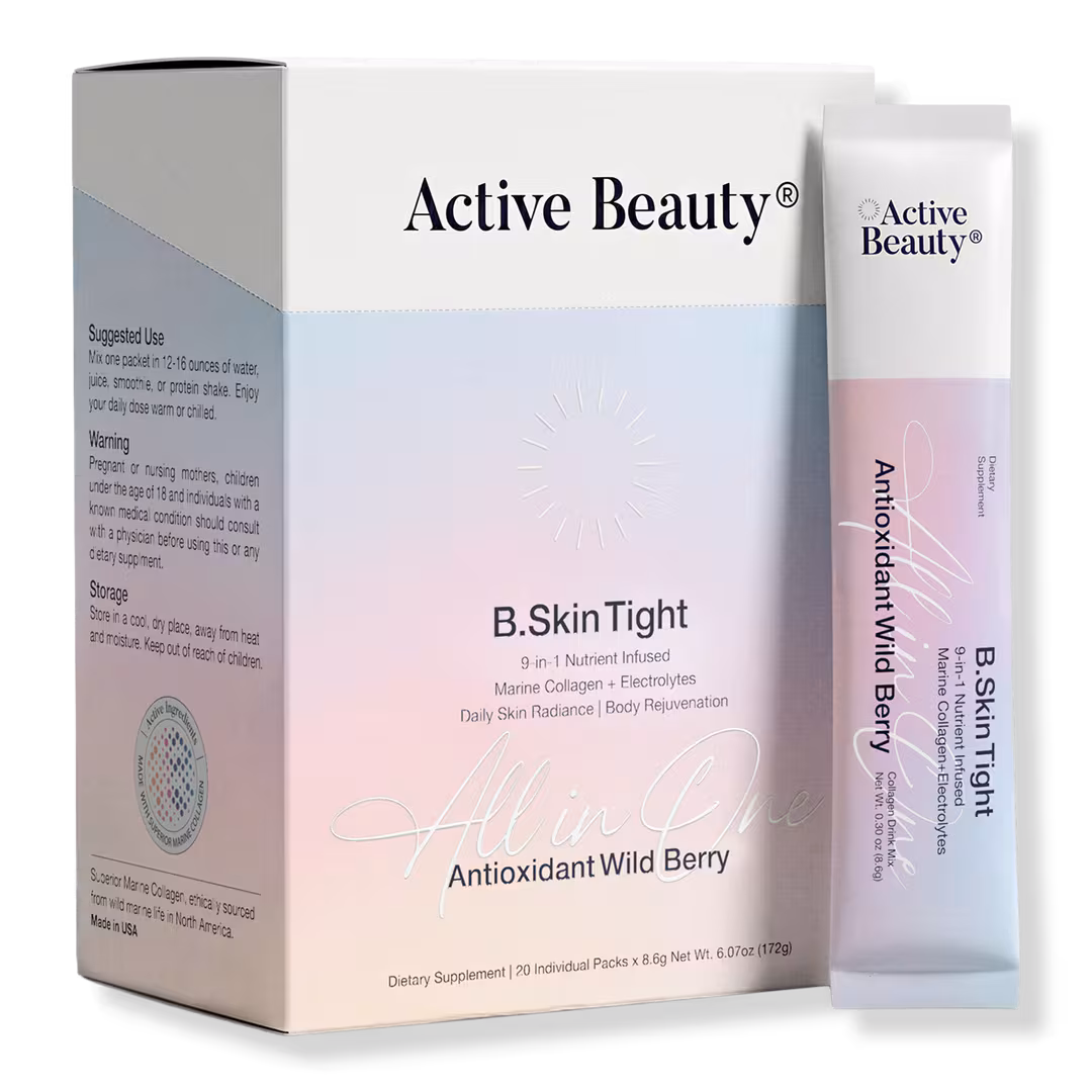 Active Beauty  B. Skin Tight 9-in-1 Nutrient Infused Marine Collagen + Electrolytes - Wild Berry