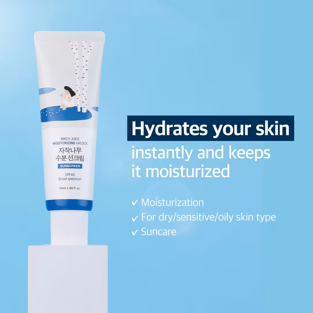 ROUND LAB  Birch Juice Moisturizing UVLOCK SPF 45
