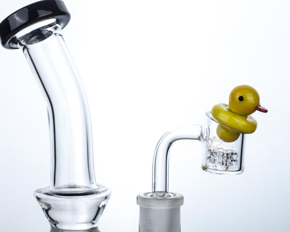 Puffing Birdâ„?Diamond Knot Quartz Banger