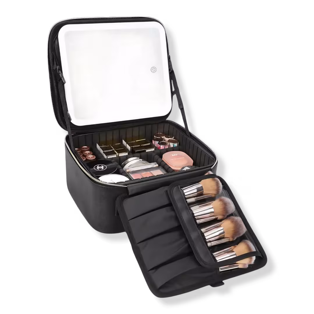 CosmoGlo  Lighted Makeup Case with Mirror