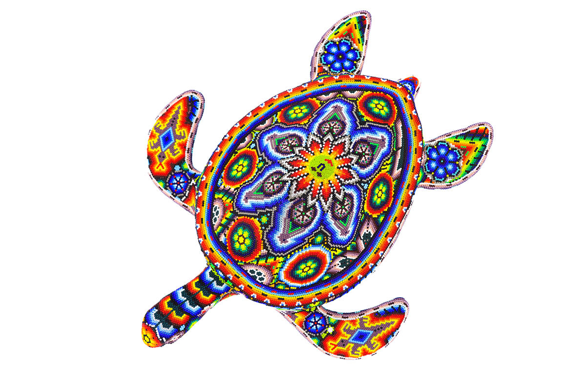 Tortuga Alta - Obra de Arte Huichol