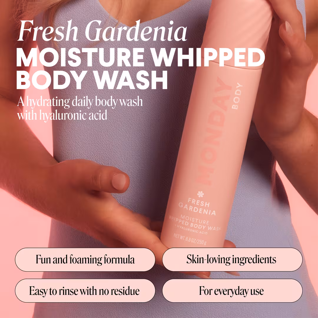 MONDAY Haircare  MOISTURE Whipped Body Wash Fresh Gardenia