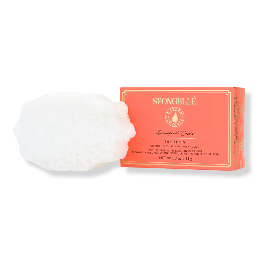 SPONGELLE  Daisy Collection Pedi Buffer Grapefruit Cassis