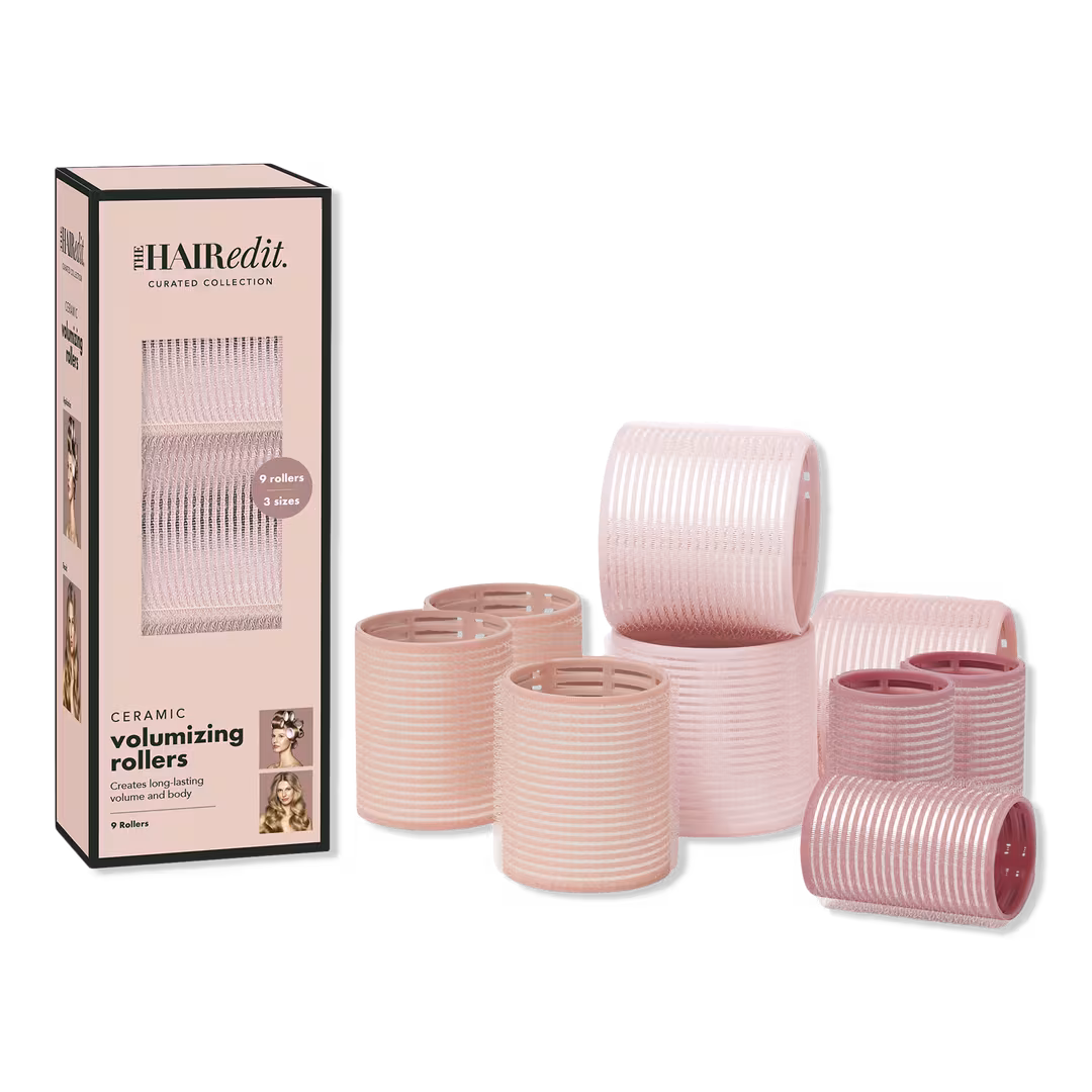 The Hair Edit  Ceramic Volumizing Hair Rollers 9-Pack