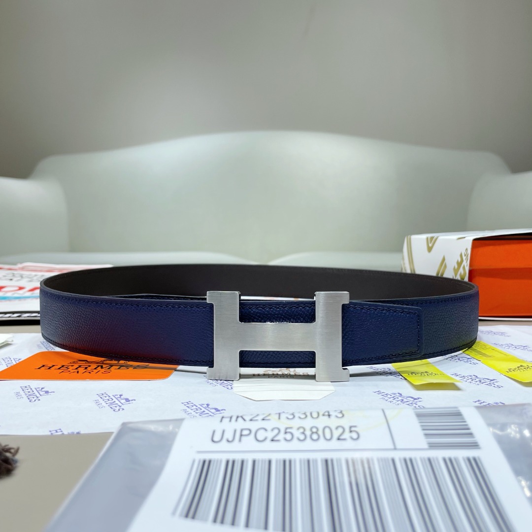 Hermes  Cowhide Belt 3.2CM