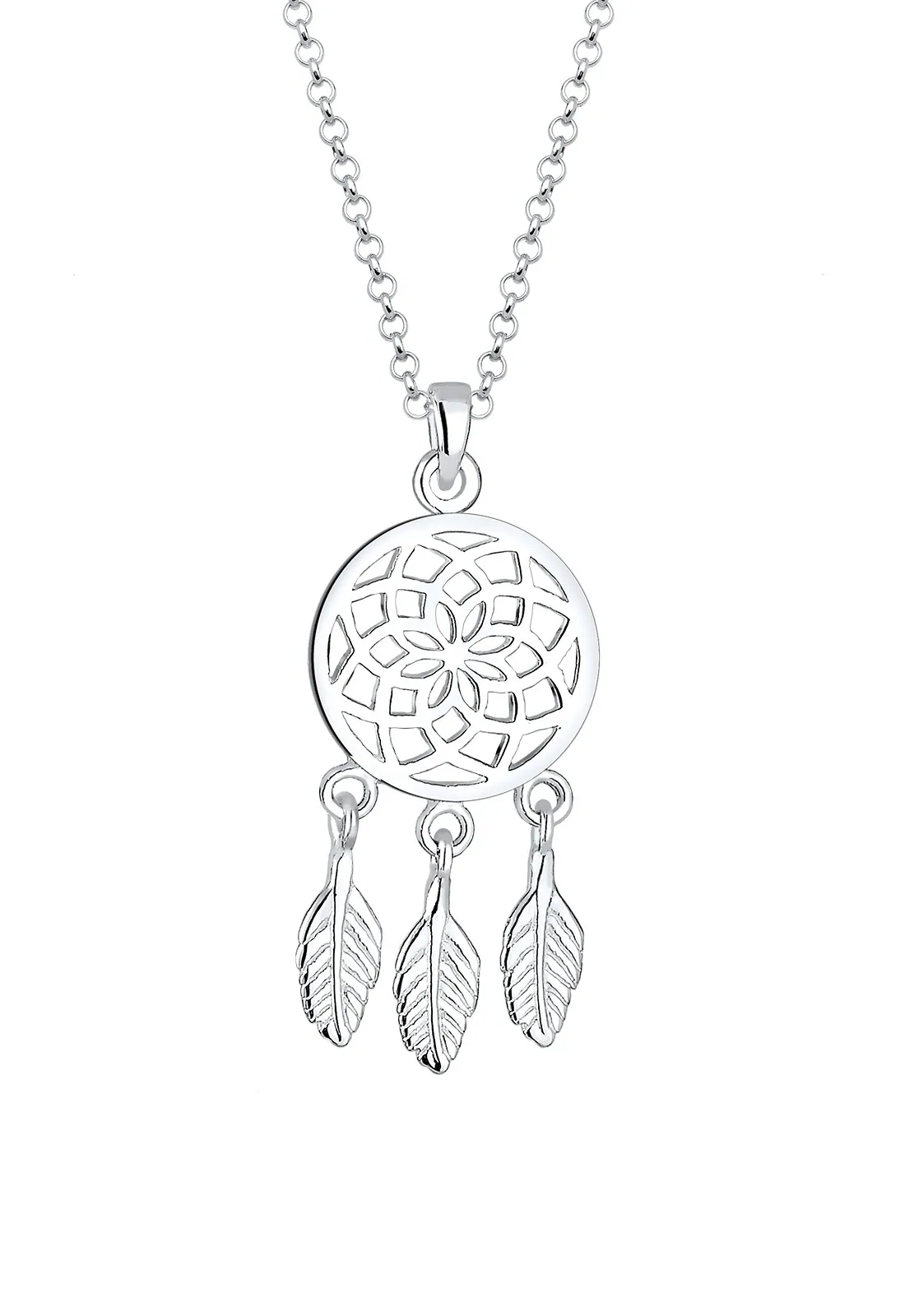 Traumfänger Feder Boho Hippie 925 Sterling Silber