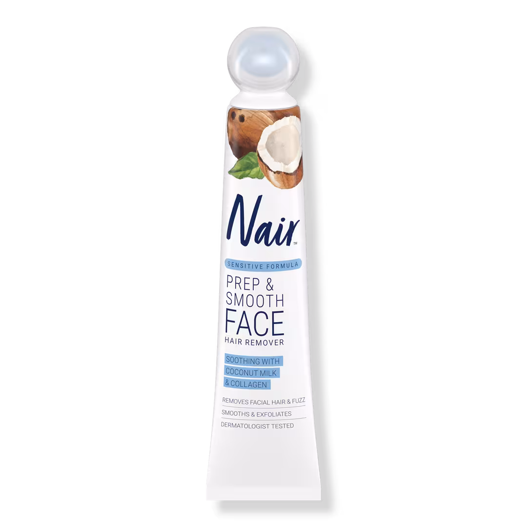Nair  Prep and Smooth Sensitive Facial Hair Remover and Exfoliant