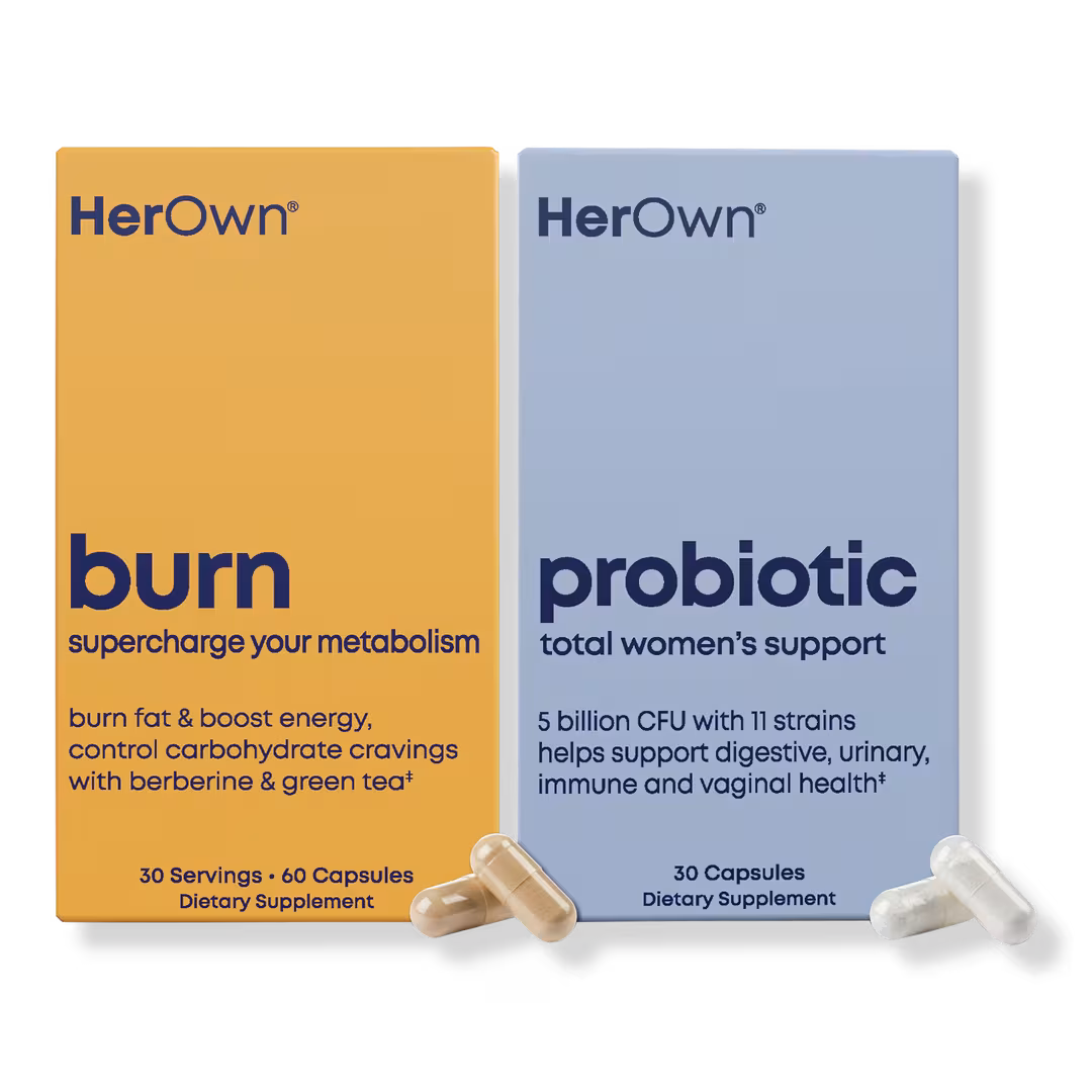 Her Own  Burn + Probiotic Capsules: Metabolism & Digestive Support Bundle