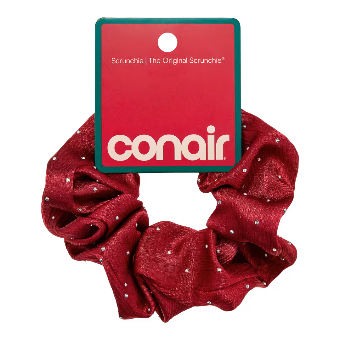 Conair Accessories  Large Satin Scrunchie with Rhinestones