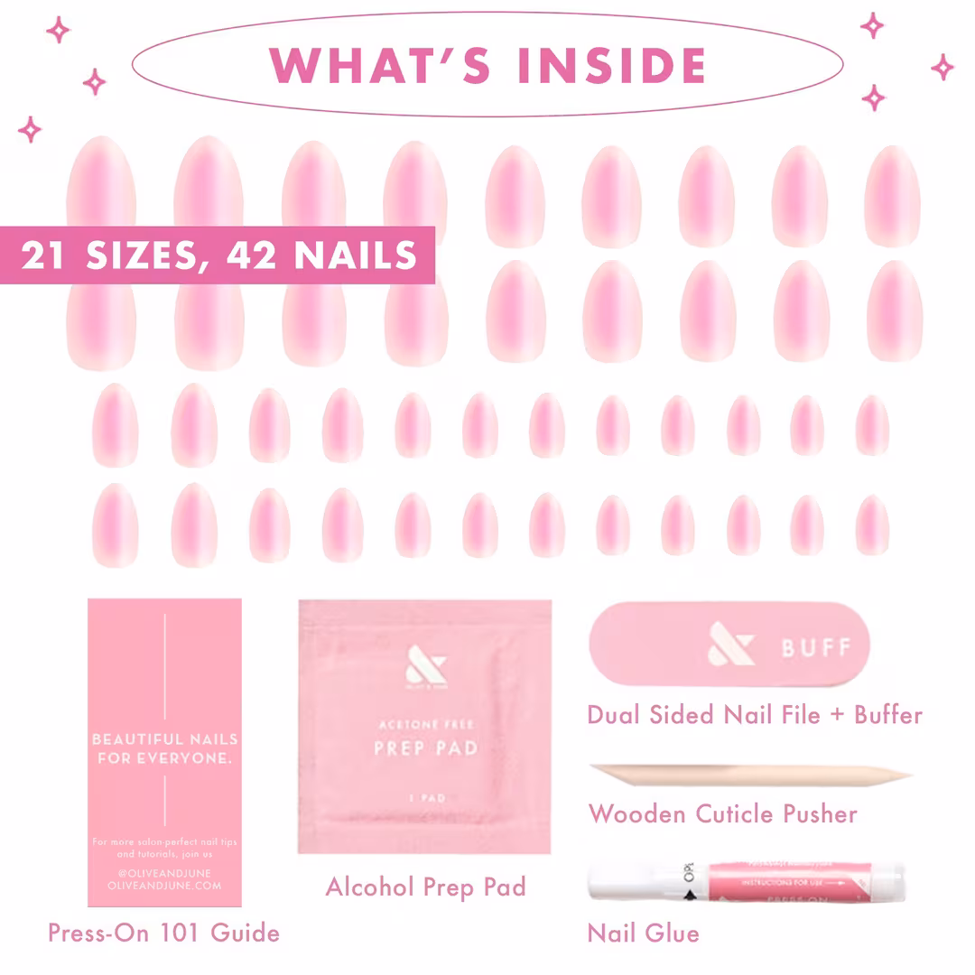 Olive & June  Instant Mani Press-On Nails Blush Aura