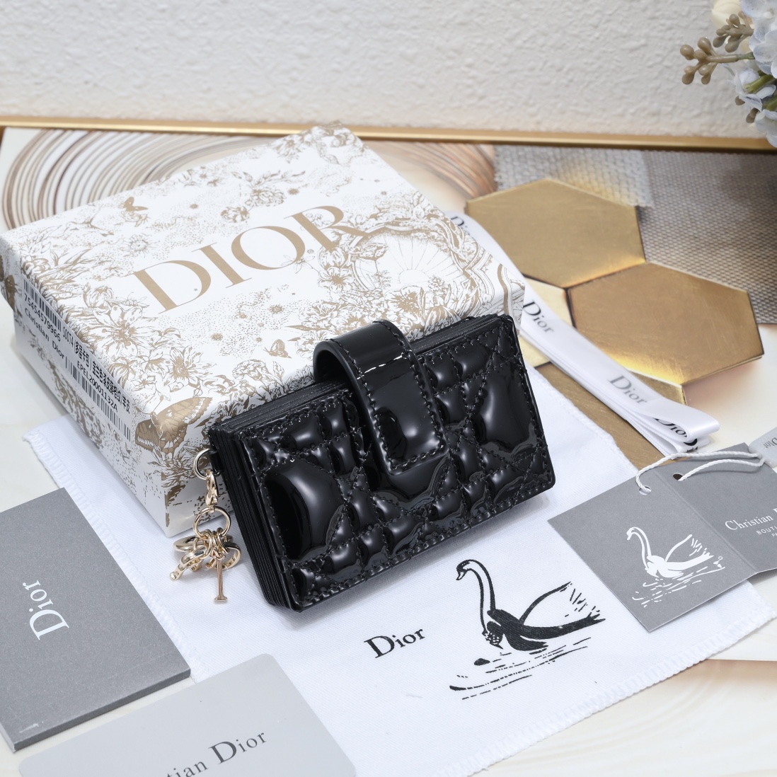 Dior Wallets 5-Gusset Card Holder 10A+ top quality S0178 LM091 10.4cm