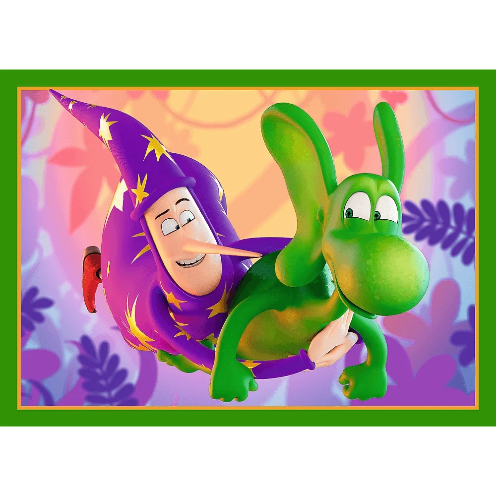 Puzzle 4W1 Smok Diplodok, Świat Smoka Diplodoka