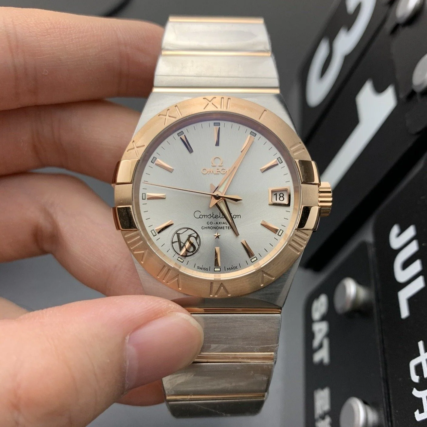 Omega Watch CONSTELLATION 41MM TWO-TONE GOLD STEEL GREY DIAL