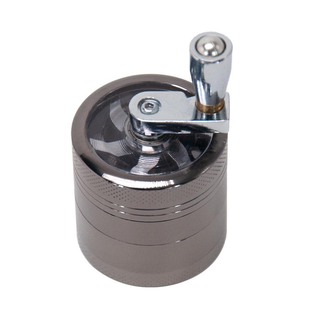 Zinc Alloy 4 Layer Crank Herb Grinder
