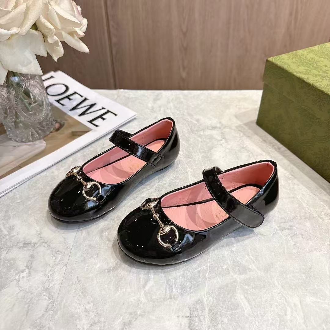 Gucci Kids Horsebit Ballet Flats