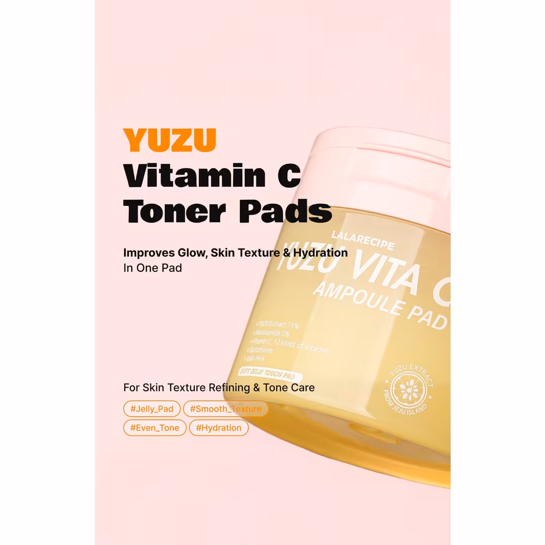 LALARECIPE  Yuzu Vita C Ampoule Soft Jelly Pads