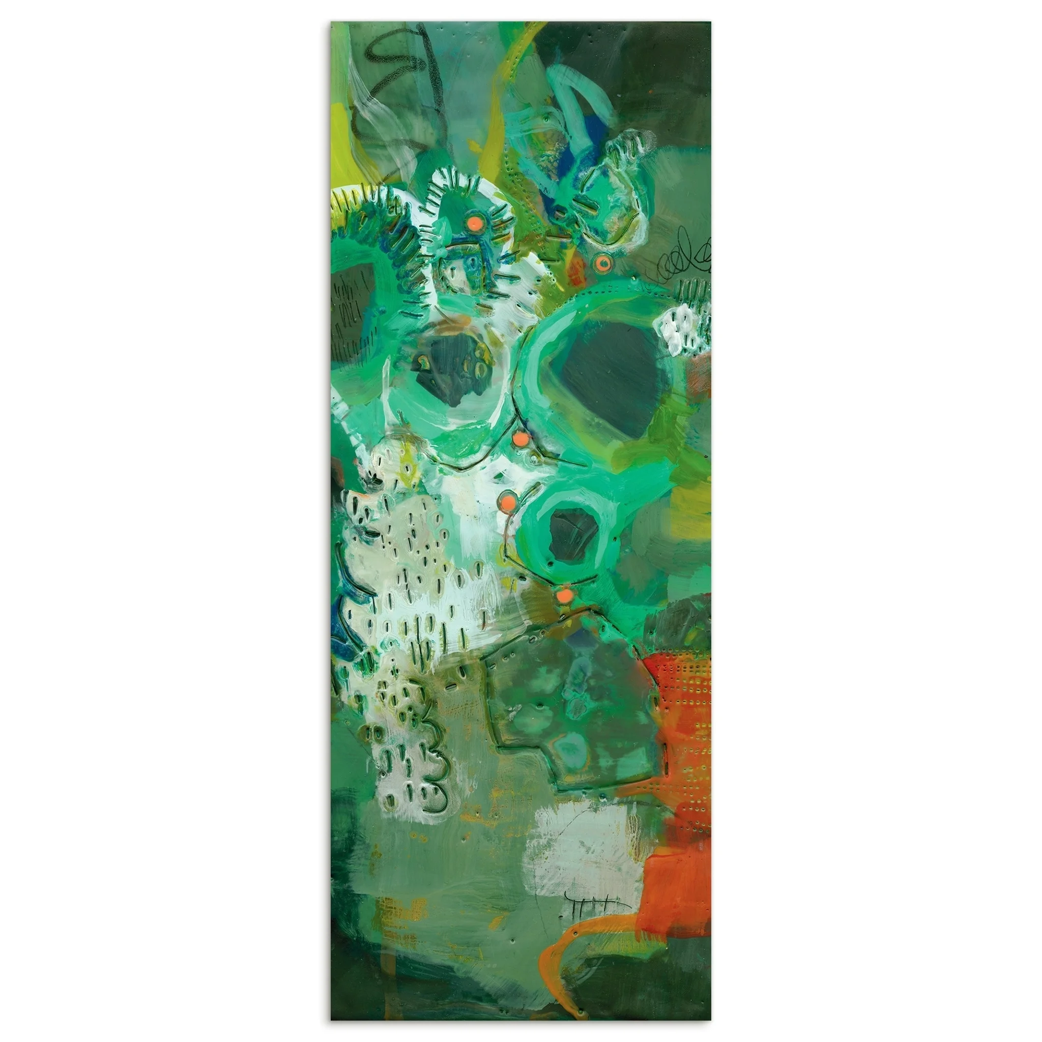 Empire Art Direct Lolly II Frameless Free Floating Tempered Glass Panel Graphic Wall Art, 63