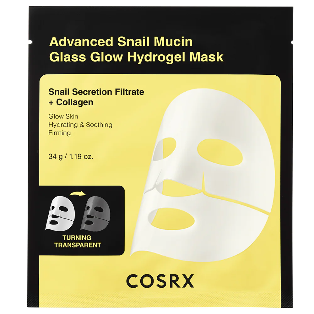 Advanced Snail Mucin Glass Glow Hydrogel Mask