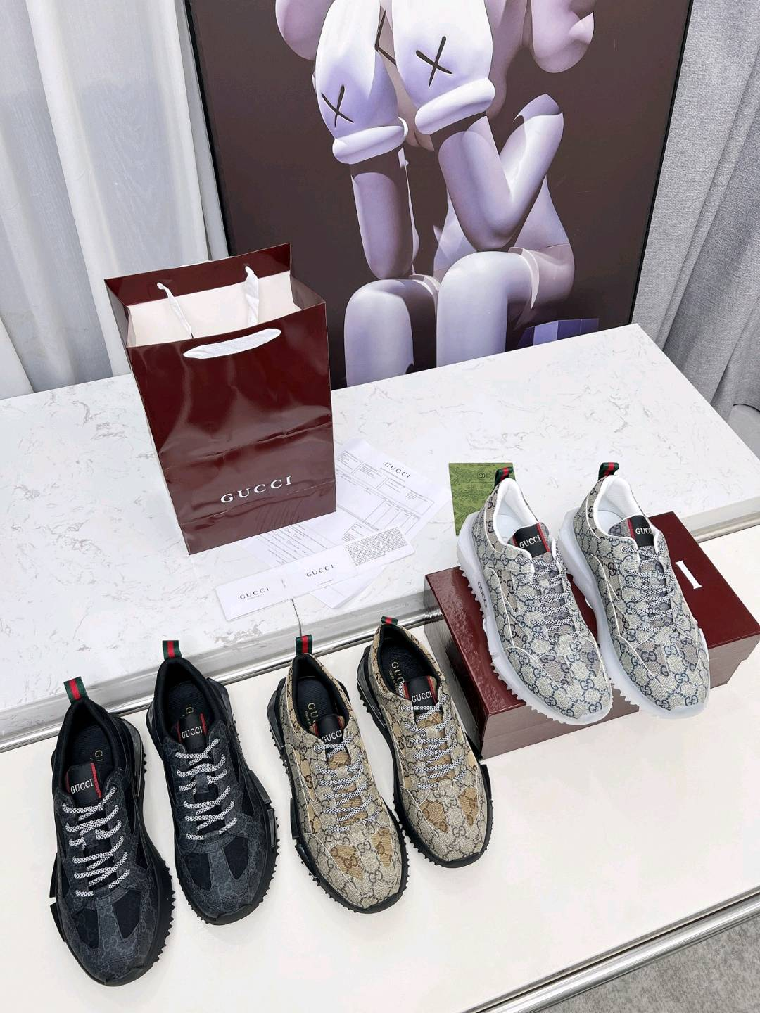 Gucci Run Sneakers Running Shoes