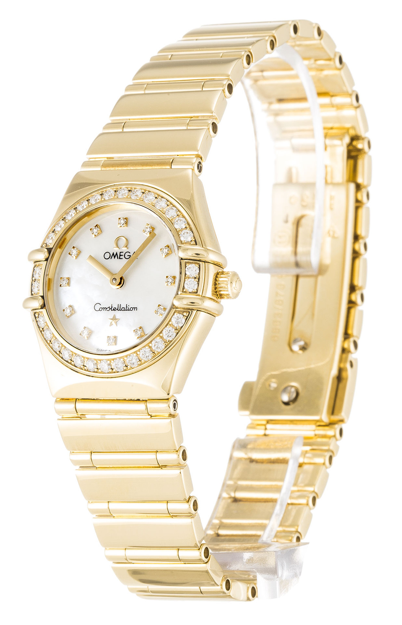 Replica Omega My Choice Mini White Dial Diamond Markers Lady 1164.75.00 22.5MM