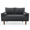 Koby Home Sectional Loveseat Couch Sofa Mid-Century 58" Sofas Couches for Living Room Stale Mint