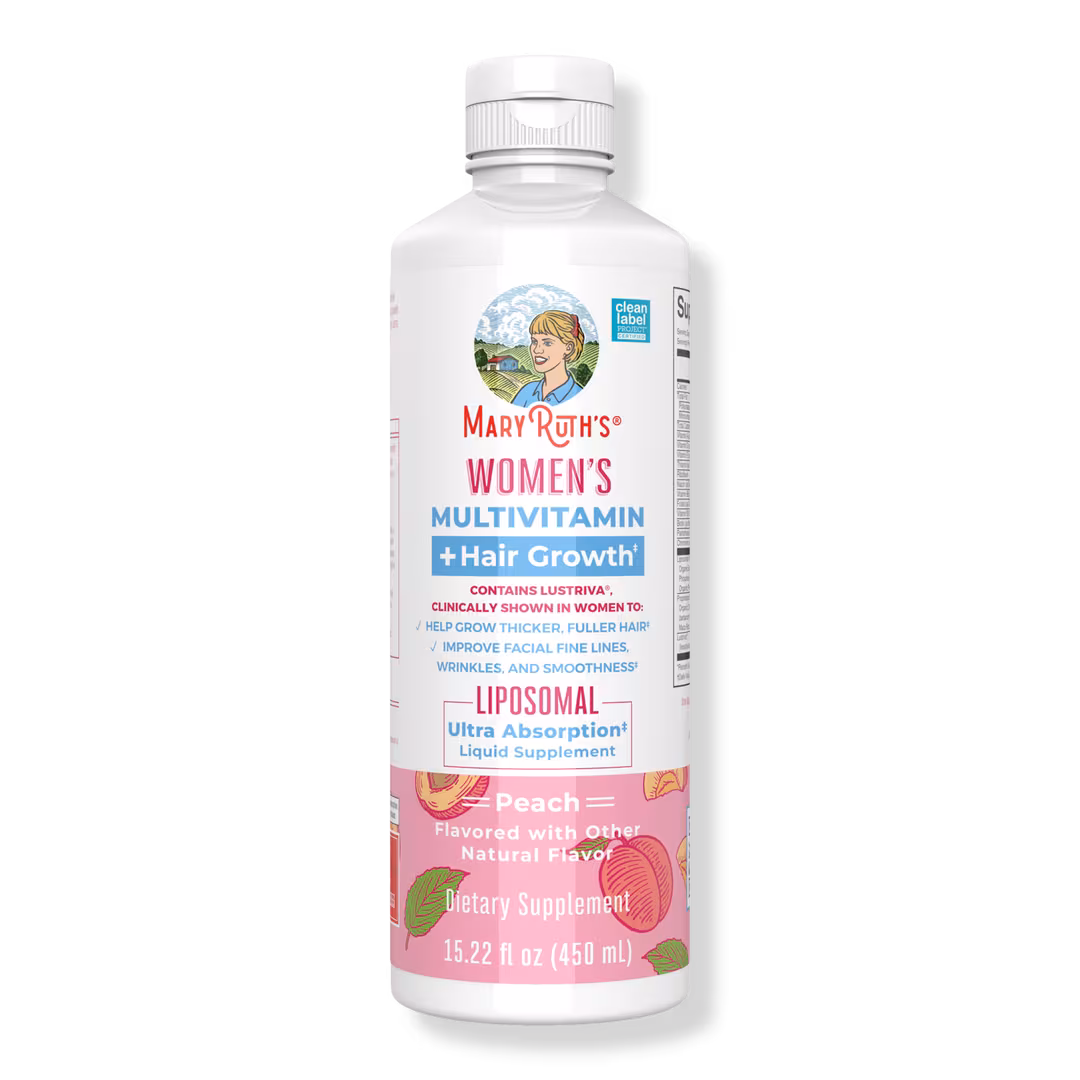 MaryRuth's  Women's Multivitamin + Hair Growth Liposomal Peach