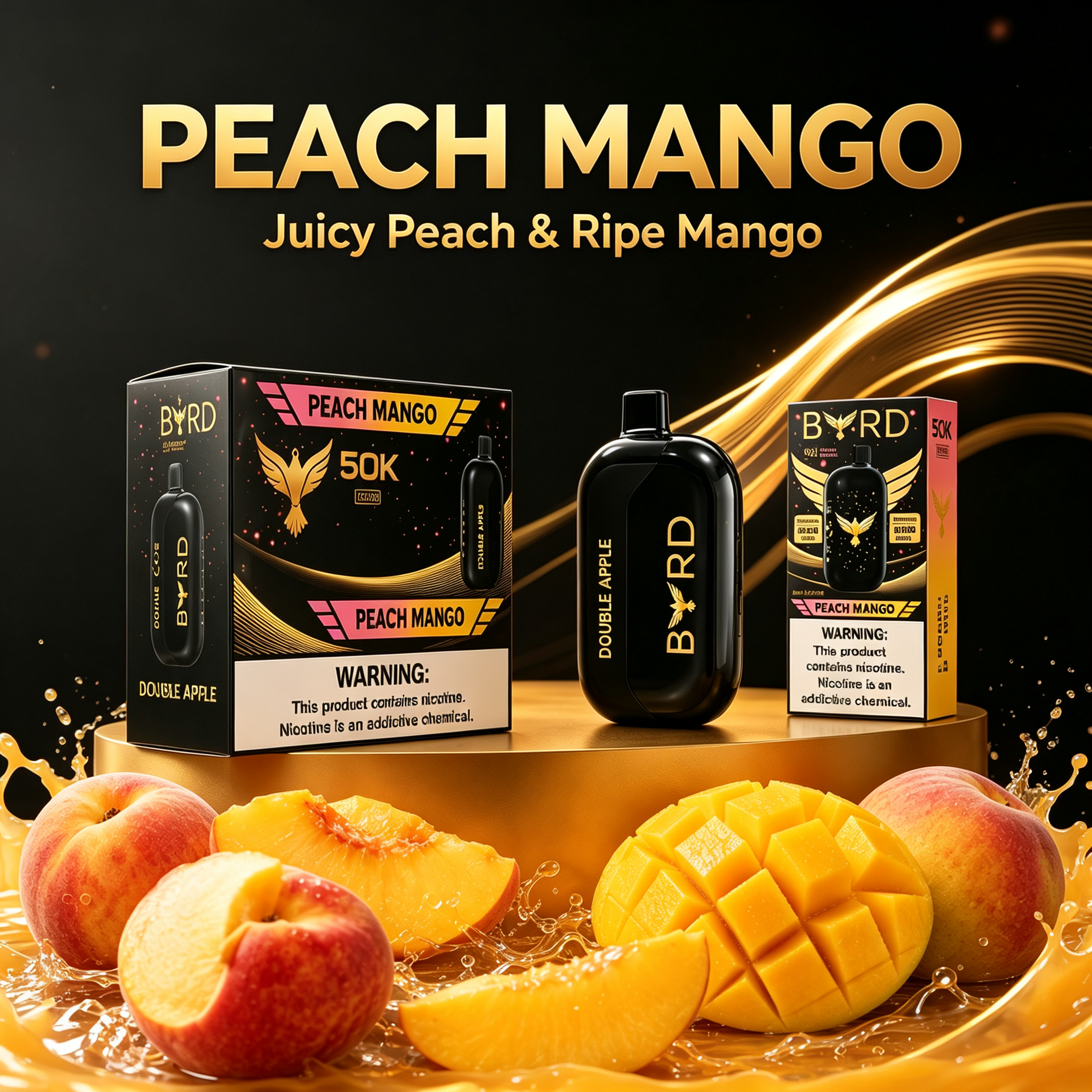 🦅🍑🥭 Tropical juicy peach & ripe mango flavor