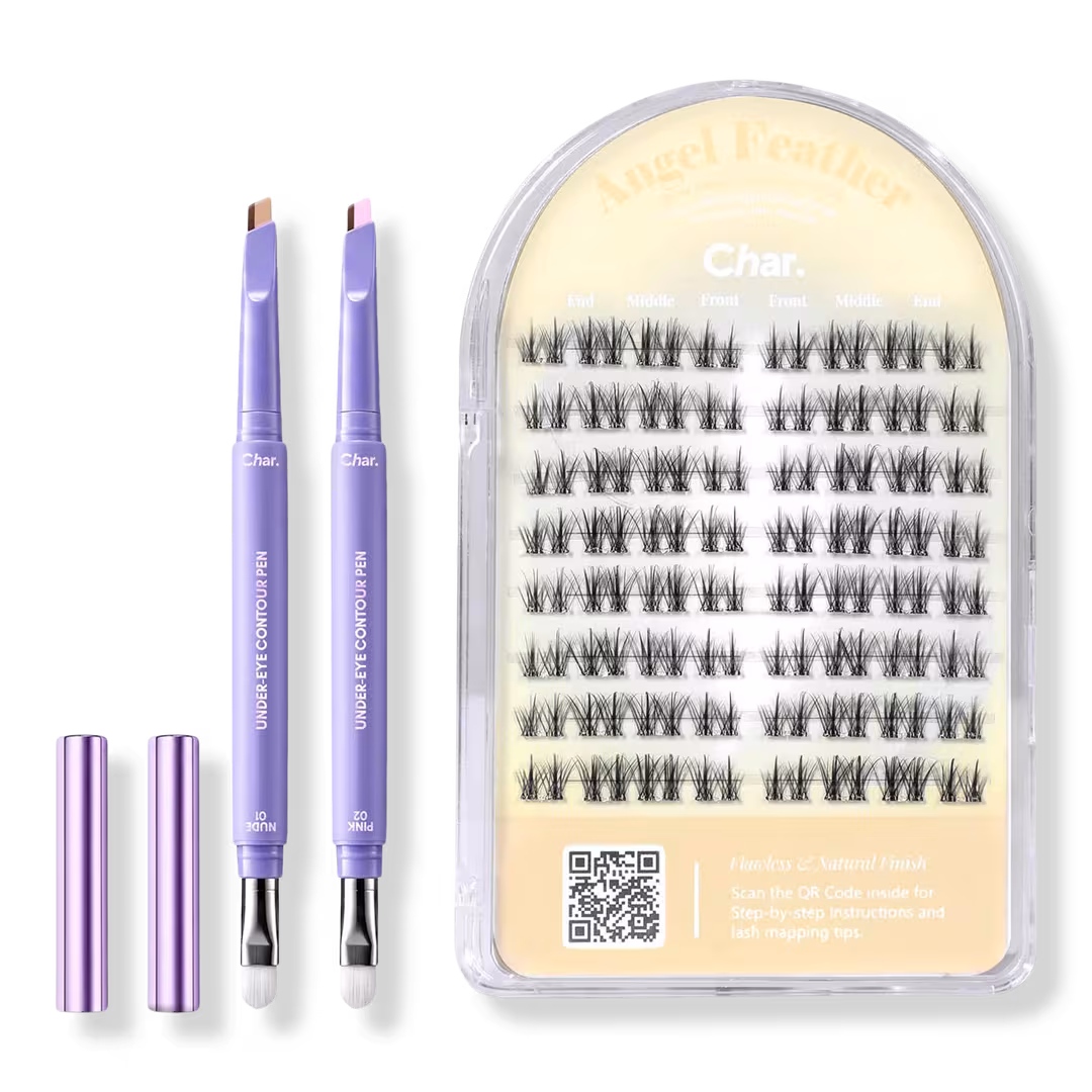 Char Cosmetics  Duo Weightless Set – Under Eye Contour Pen + Angel Feather Lash