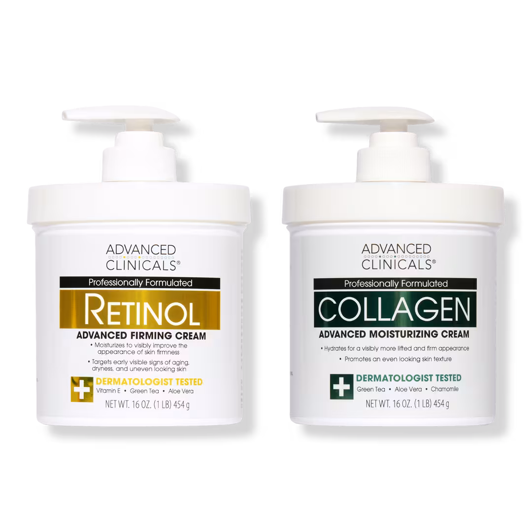Advanced Clinicals  Collagen + Retinol Body Cream Bundle