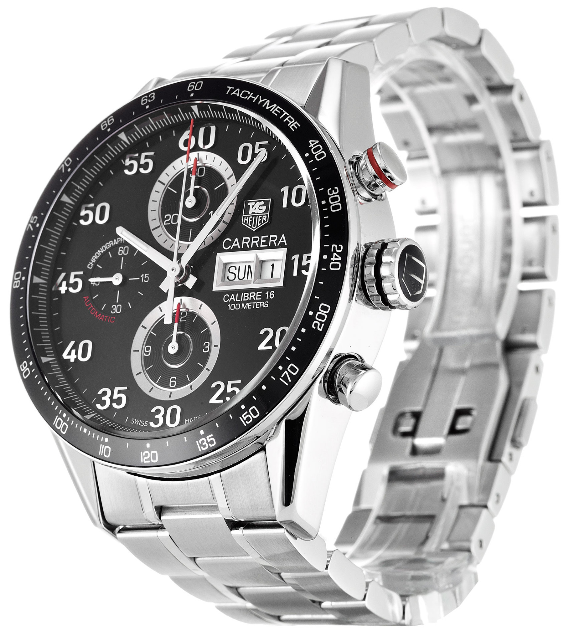 Replica Tag Heuer Carrera CV2A10.BA0796 Black Dial Number Markers 43MM