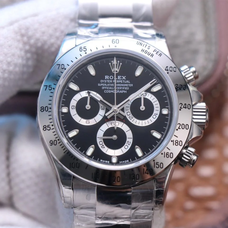 Rolex Watch DAYTONA 40MM STEEL CASE BLACK DIAL