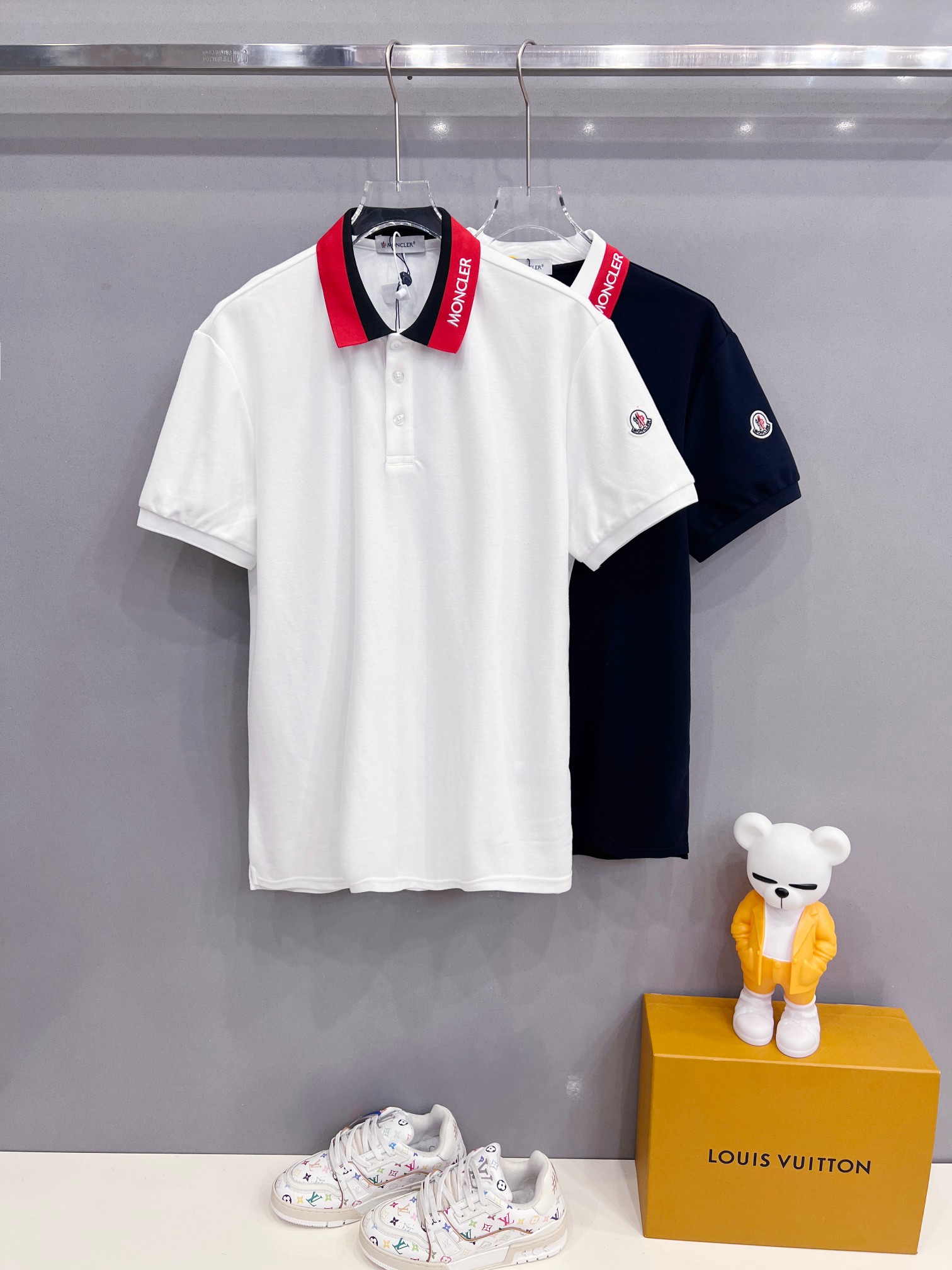 New brand logo embroidered polo shirt